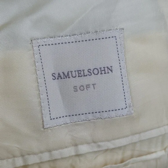 Exquisite SAMUELSOHN Soft Recent Linen Sport Coat/Blazer - Size 40 R - Picture 8 of 9